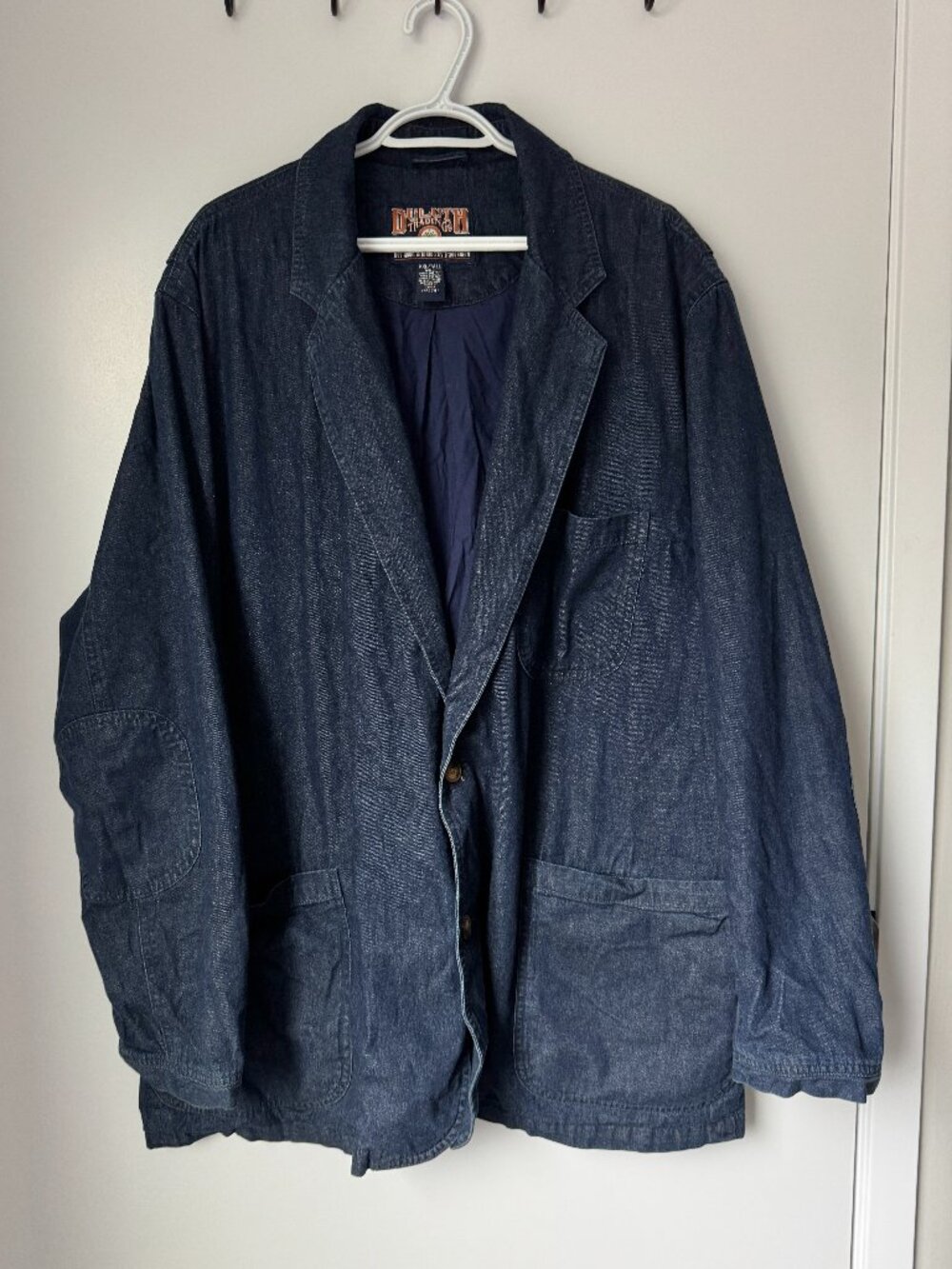 Duluth Trading Men’s Denim Work Blazer XXL Tall